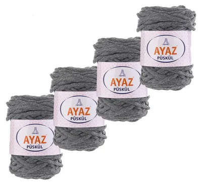 4x250g Strickgarn Püskül grau