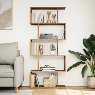 Produktbild von "im Sonderangebot" Raumteiler-Bücherregal 5 Etagen Artisan-Eiche 70x24x161 cm - DEMöbel1230336