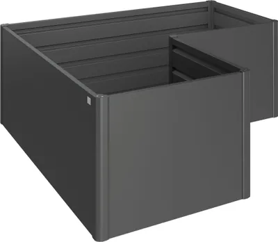 Obrázek produktu pro Vyvýšený záhon Biohort L plechový 201 x 201 x 77 cm tmavě šedý metalický