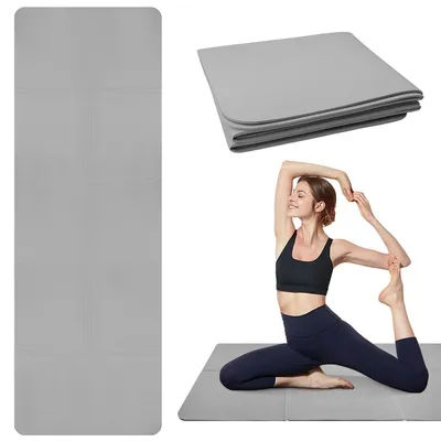 Produktbild von Yogamatte Gymnastikmatte Pilatesmatte - Klappbar - Rutschfest - TPE - 183 x 61 x 0,5 cm