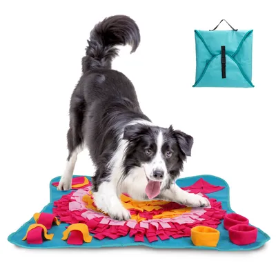 Produktbild von Nobelza Schnüffelteppich 70x70cm für Hunde/Katzen – Pädagogisches Spielzeug