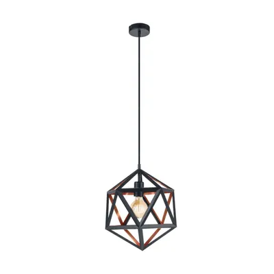 Obrázok produktu pre EGLO závesné svietidlo Embleton 1, závesná lampa industriálna, vintage, retro, závesné svietidlo, jedálenská stolová lampa, závesná lampa do obývačky, E27, lampa, Ø 30,5 cm