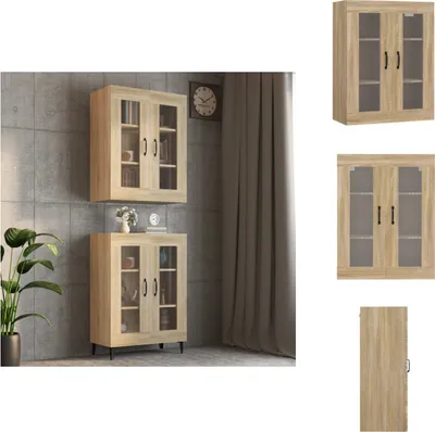 Obrázok produktu pre vidaXL Nástenná skrinka Sonoma dub 69,5x34x90 cm - Príborníky