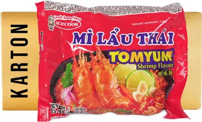 Produktbild von Acecook Mi Lau Thai Instant Nudeln Shrimps Geschmack 30x83g