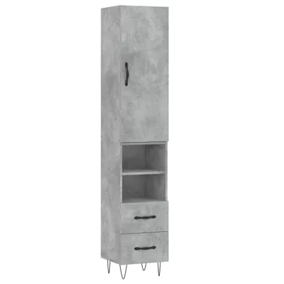Produktbild von Highboard Betongrau 34,5x34x180 cm Holzwerkstoff