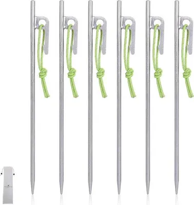Produktbild von Famanu Zeltstangen aus Titanlegierung - Ultraleicht, 20 cm, 10 Stück