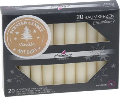 Produktbild von Baumkerzen mit Duft Champagner 95 x Ø 13 mm, 20 Stück