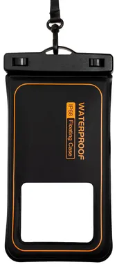 Image de Étui étanche pour téléphone portable, flottant, universel, noir