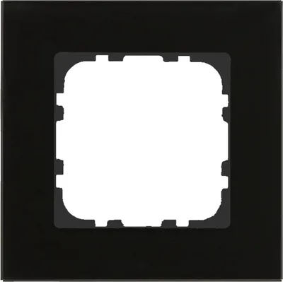 Image de Cadre en verre MDT, simple, pour programmes 55 mm, noir, 1 pièce.