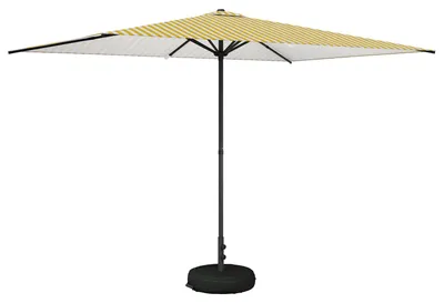 Zdjęcie produktu dla Parasol ogrodowy vidaXL z podstawą, 200 x 300 cm, poliester, prostokątny
