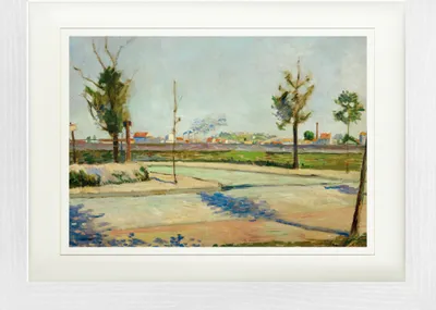 Produktbild von Paul Signac Gerahmtes Bild Mit Edlem Passepartout | Wand-Bilder | Im Bilderrahmen - Die Straße Nach Gennevilliers, 1883 (30 x 40 cm)