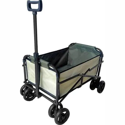 Produktbild von OA Bollerwagen beige/olivgrün 77x53x92cm