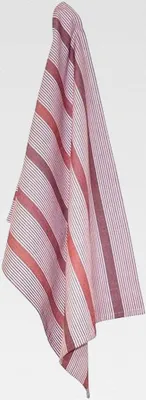 Produktbild von Geschirrtuch Streifen Rot Geschirrhandtuch Baumwolle 50x70