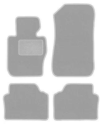Immagine prodotto di Tappetini in moquette per BMW 3 E90 xDrive 2004-2011 (berlina) – set 4 pezzi, grigi, su misura – Wielganizator OSLO – versione W0859