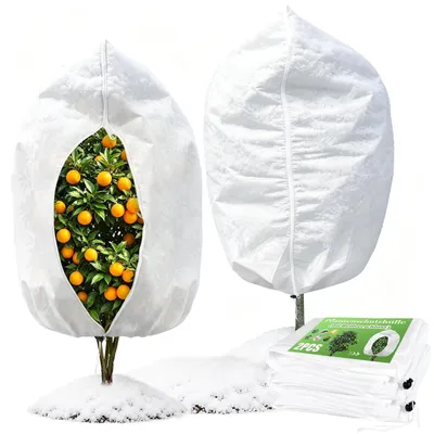 Produktbild von Winterschutz Pflanzen Frostschutz Kübelpflanzen mit Reißverschluss 100x120cm, 2er Set