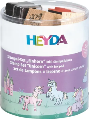 Image de Heyda 204888439 Stempelset Einhorn 15er