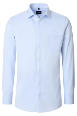 Produktbild von VENTI Herren Businesshemd Langarm Kent Comfort-Fit Hellblau 40