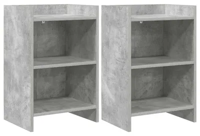 Immagine prodotto di Due comodini, colore grigio cemento, dimensioni 40 x 30 x 60 cm