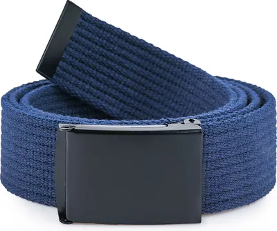 Produktbild von Ladeheid Herren Gürtel Stoffgürtel P10(Navyblau-Schwarz, 120 cm (Gesamtlänge 130 cm))