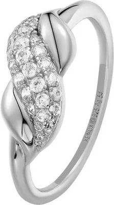 Produktbild von XENOX Damen Ring mit geschwungenem Band-Design und dezenter Verzierung