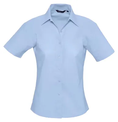 Image de SOLS - Chemisier « Elite » pour femmes à manches courtes LT1501 (M) (bleu ciel)