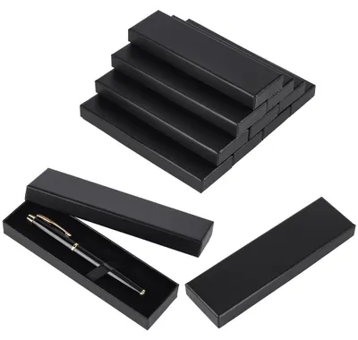 Produktbild von Set von 18 Leeren Schwarzen Geschenkboxen für Stifte und Kleine Gegenstände