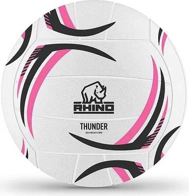 Obrázok produktu pre Rhino Netball Thunder bielo-ružovo-sivá veľkosť 4 - odolná športová lopta
