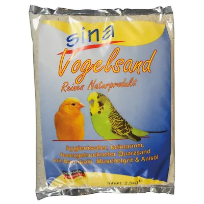 Produktbild von Rosi's Vogelsand, 2,5 kg, Papagei, Quarzsand, Plastikbeutel