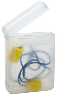 Aufbewahrungsbox für Gehörschutzstöpsel,leer