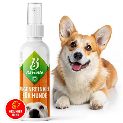 Produktbild von Baviette Augenpflege Hund 100 ml – milde Pflege mit Mikroorganismen für die äußere Augenpartie, geruchsneutral