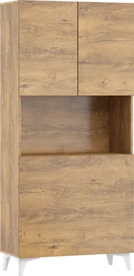 Obrázok produktu pre Skladací stôl MEGAN 1 Police pre domácnosť Kancelársky počítačový stôl BURGUNDE OAK / BURGUNDE OAK