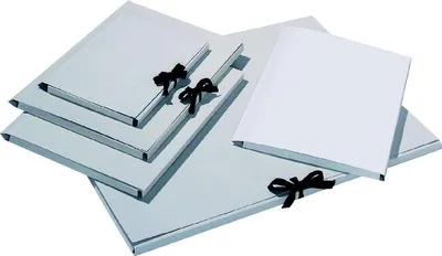 Produktbild von Sammelmappe A4 Graukarton mit Band Packung mit 10 Stück