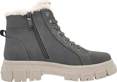 Imagen del producto de Zapatos de mujer de la marca Tom Tailor, tipo bota, con cordones, de color gris, para uso casual