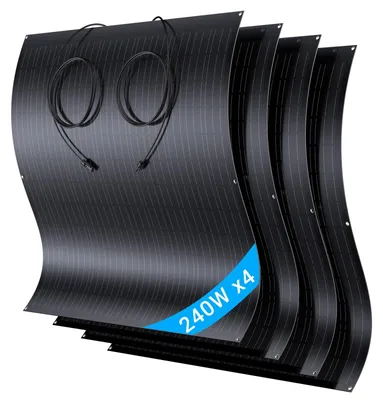 Obrázok produktu pre Flexibilný solárny panelový systém 960 W – 4 monokryštalické panely s výkonom 240 W, 800W mikromenič a Wi-Fi