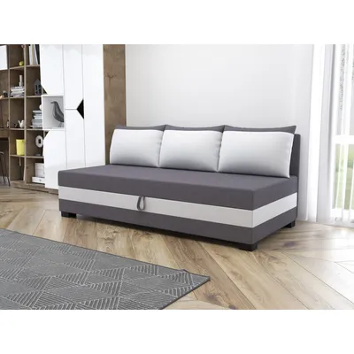 Obrázok produktu pre Jednolôžková čalúnená posteľ 120x195 MIRRY BIZ 2 - šedá / biela