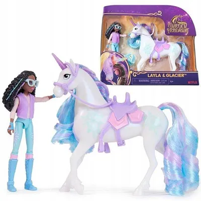 Produktbild von Unicorn Academy Layla & Glacier Puppe & Einhorn Set