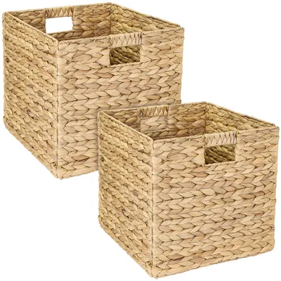 Aufbewahrungskorb-Set 2er, Wasserhyazinthe, 32x34,5x32 cm, für KALLAX