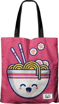 Obrázok produktu pre Módna plážová nákupná taška Oh My Pop! Pink Yaki 33x40x7 cm