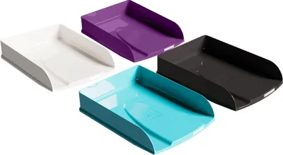 Produktbild von Exacompta 4 Briefkörbe Combo Styli Titan sort