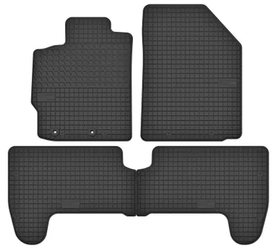 Zdjęcie produktu dla Dywaniki gumowe do Toyota Yaris II 2005-2011 (hatchback) – 4 szt., czarne, dopasowane – Wielganizator SolidTread