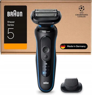 Zdjęcie produktu dla Braun Series 5 golarka elektryczna 50min pracy z nasadką trymera 52-B1200SI