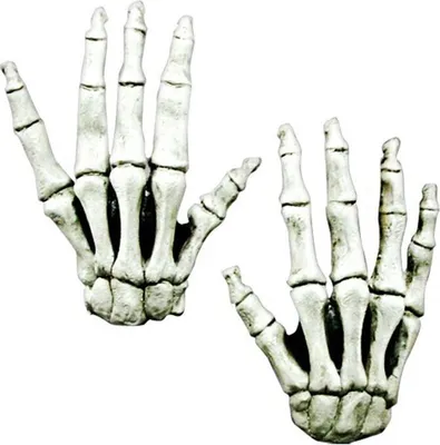 Produktbild von Langfinger Skeletthände weiß