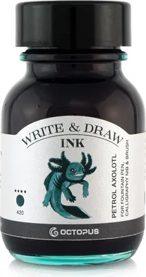 Produktbild von Write and Draw Ink 420 Petrol Axolotl, Schreib- und Zeichentusche, 50 ml