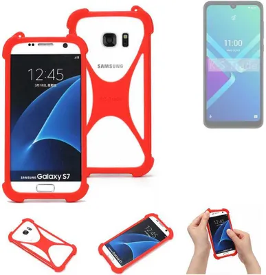 Produktbild von K-S-Trade Handy-Hülle kompatibel mit Wiko Y82 Schutz-Hülle Bumper Silikon Schutz Hülle Cover Case Silikoncase Silikonbumper TPU Softcase