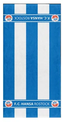Produktbild von Hansa Rostock Duschtuch Blockstreifen 70x140cm