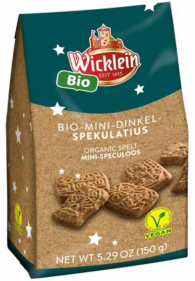 Produktbild von Wicklein Mini-Dinkel-Spekulatius vegan 150g