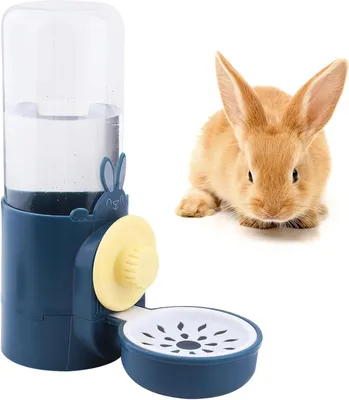 Produktbild von Trinkflasche Kaninchen Automatischer Wasserspender Kleintiere Blau