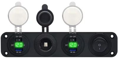 Produktbild von ProRide 12V USB-Ladegerät 2 Anschlüsse + 12V Steckdose, 4-fach