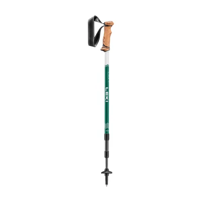Produktbild von Leki Trail 110 - 145 cm Trekkingstöcke Teleskopstöcke Wanderstöcke weiss, Farbe:weiß grün