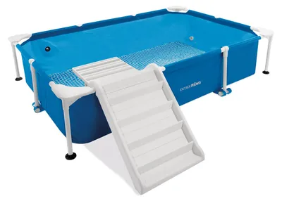 Immagine prodotto di Piscina INTEX 48404 Frame Pet Set con sistema di filtraggio e rampa per animali domestici 229x152x46 cm